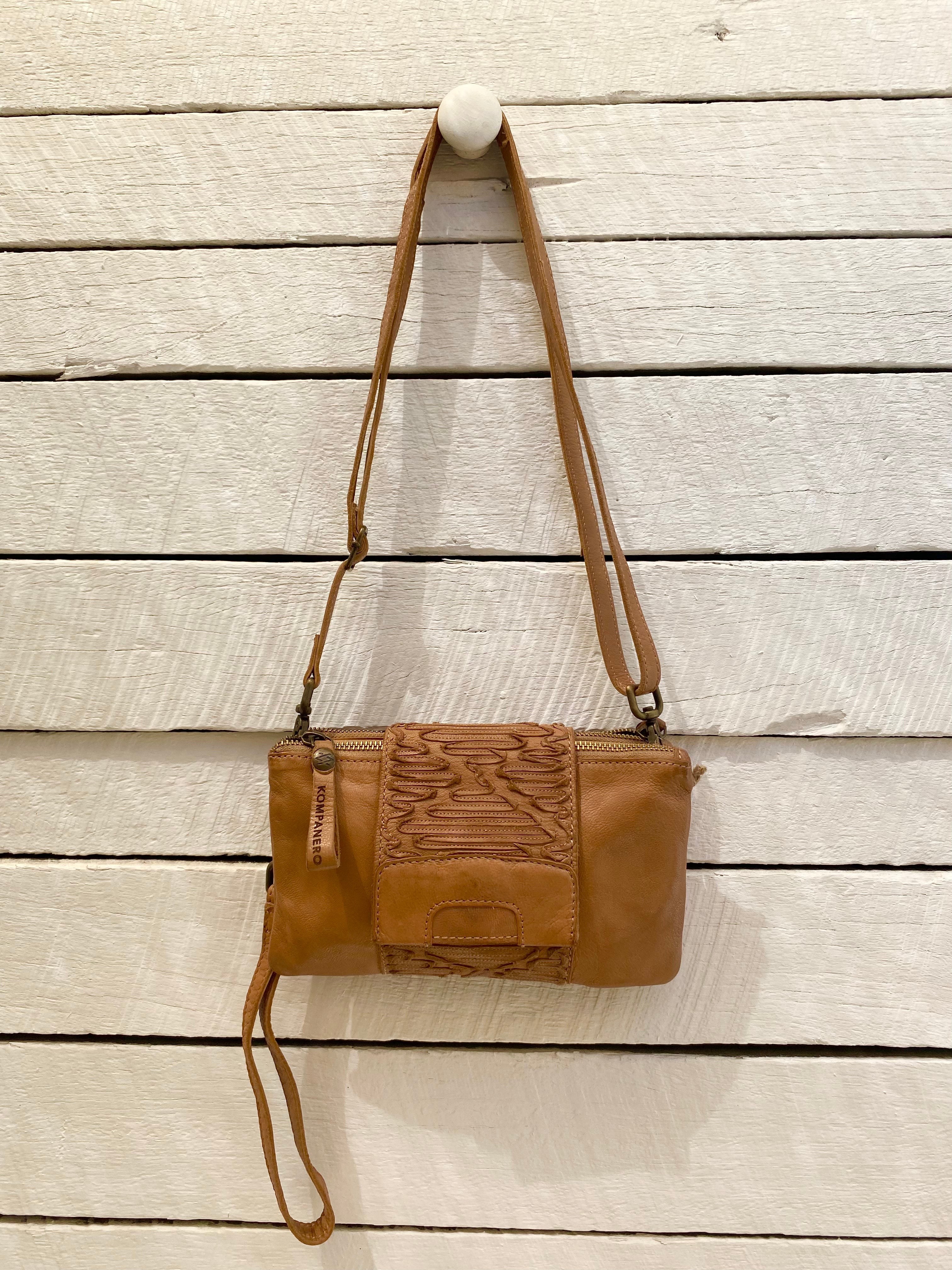 Kompanero Taupe Ladies Sling Bag