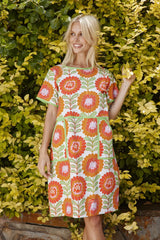 Alessandra Chiara Dress 273Q - viva white print