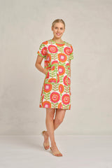 Alessandra Chiara Dress 273Q - viva white print