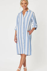 Gordon Smith  45961 Hamptons stripe dress - blue