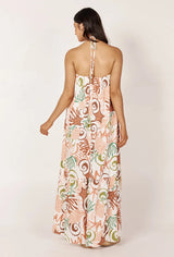 girl and the sun tessa maxi dress koralli print