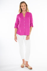 jump two pocket shirt rose violet