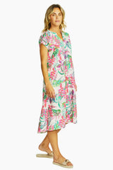 Ping Pong P575513 Delphine Midi Dress - delphine print