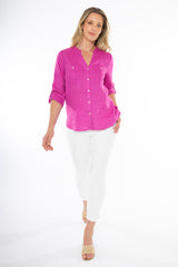 jump two pocket shirt rose violet