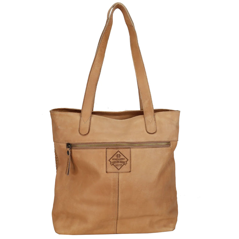 kompanero daphne shoulder bag taupe