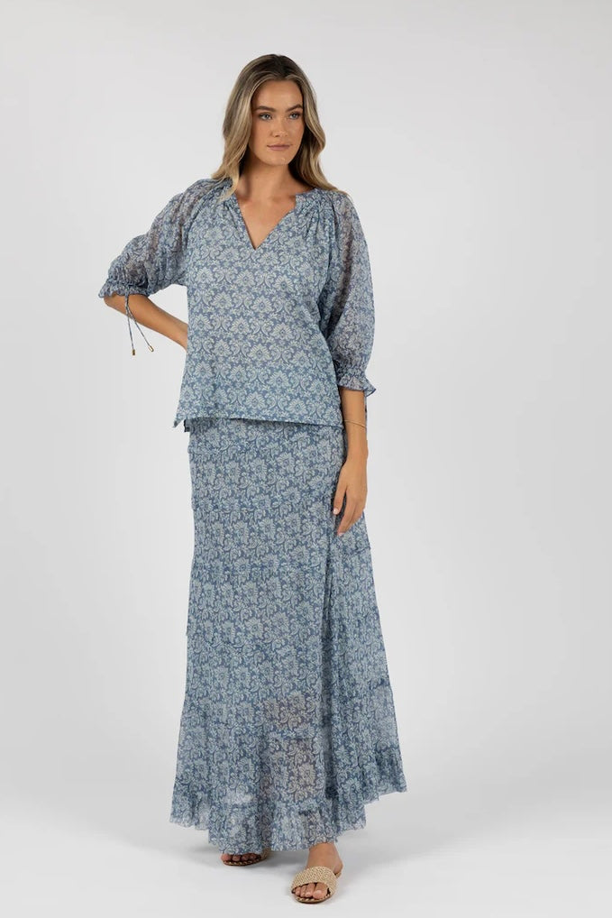 Humidity HS24307 Sardinia Aries Skirt - blue print