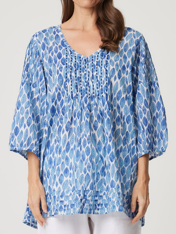 Cake  Sally top 49007T- blue leaf