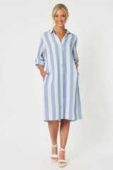 Gordon Smith  45961 Hamptons stripe dress - blue