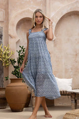 Humidity HS Vacay Aries dress - blue print