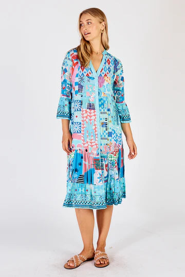 Lulalife Aliah Midi Dress lagoon