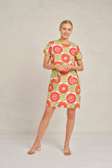 Alessandra Chiara Dress 273Q - viva white print