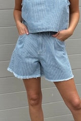 Amalfi Shorts Paper Hearts PH11973 - blue/white pinstripe