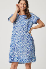 Cake Barbara Dress 49010D - blue leaf