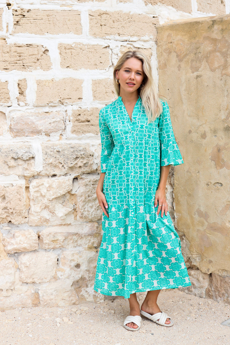 ivy & isabel emily dress emerald