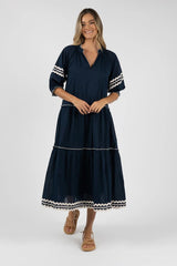 Humidity HS24321 Ziggy Maxi dress - navy