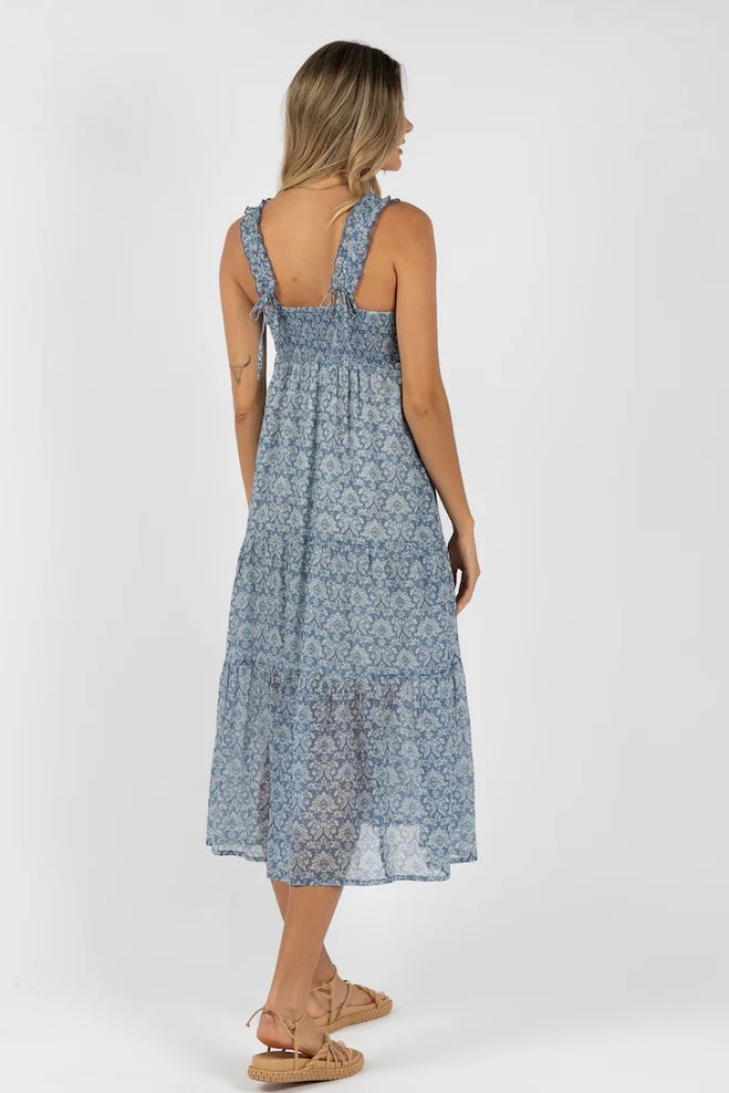 Humidity HS Vacay Aries dress - blue print