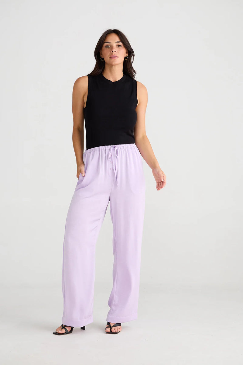 brave and true second valley pant lilac