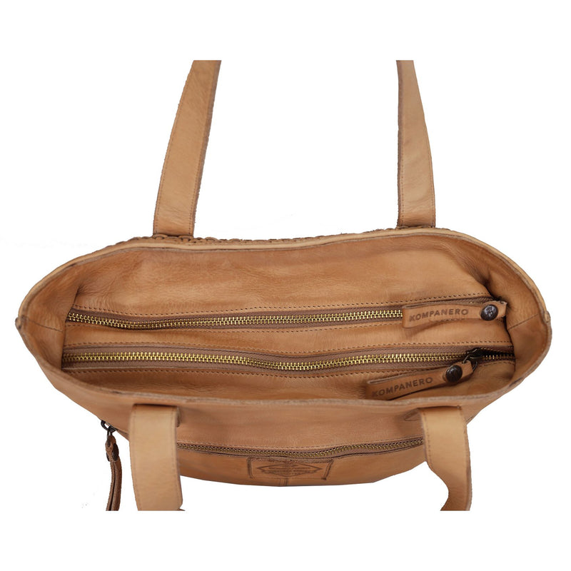 kompanero daphne shoulder bag taupe