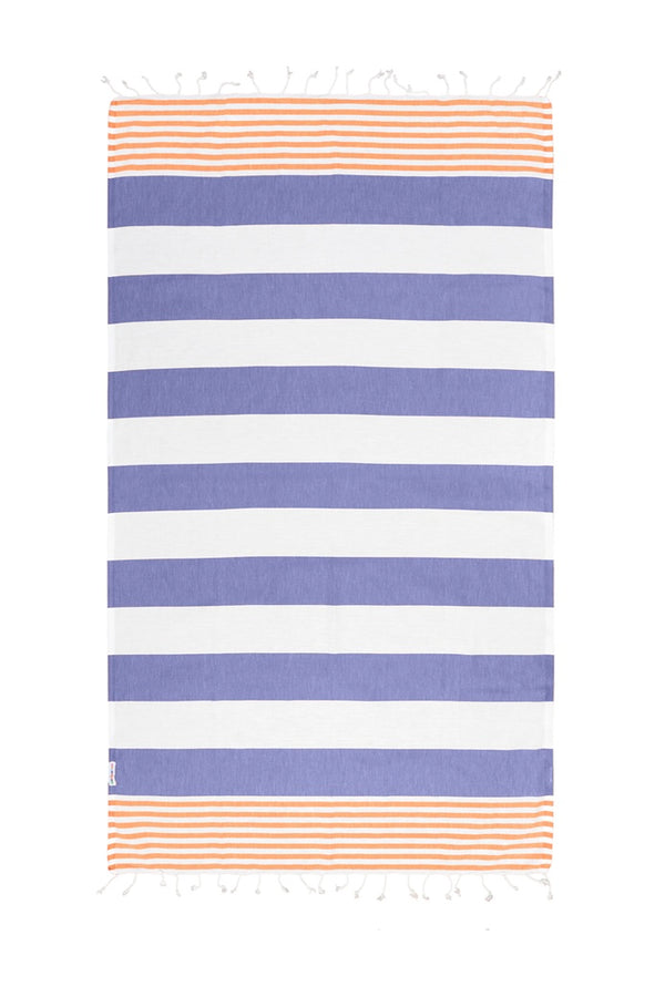 Hammamas Reef Towel - daisy/aqua, iris/orange,lilac/navy