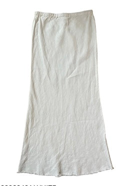 Little Lies - linen slip skirt white M20092401