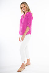 jump two pocket shirt rose violet