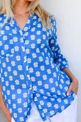 Ivy & Isabel caprice shirt china blue