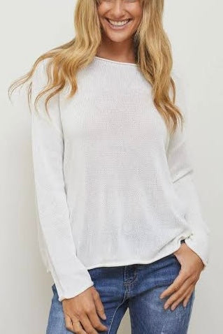 Little Lies Spring Knit - white