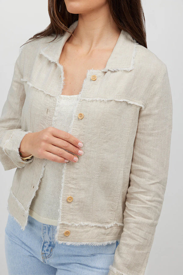 humidity bella linen jacket 2 colours HS24215