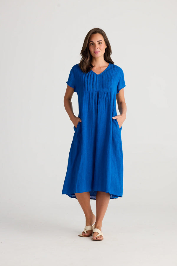 holiday alfresco dress sapphire gauze HC24054-1