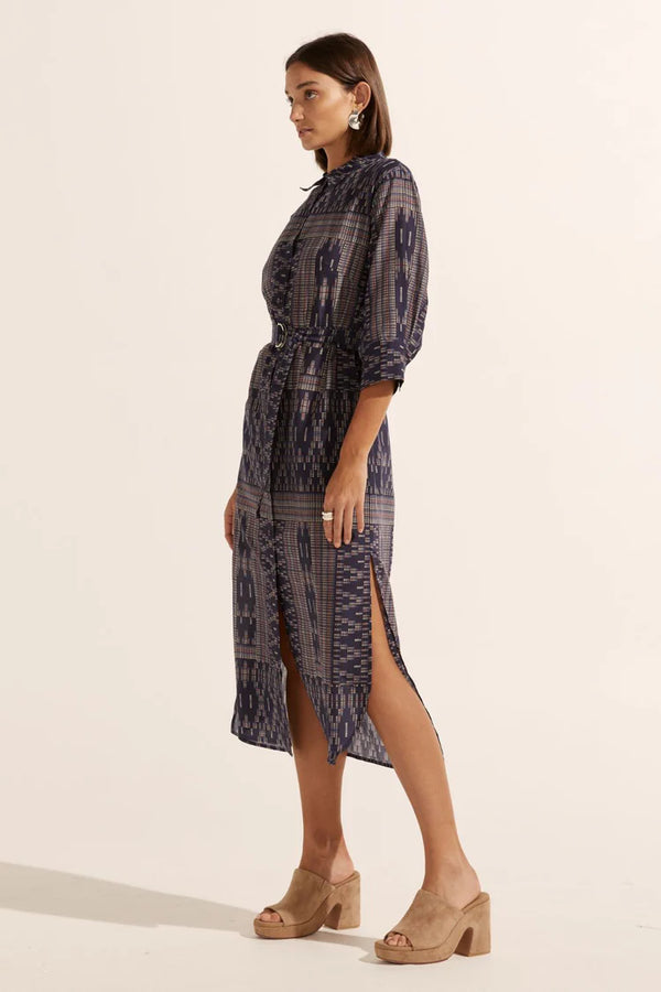 zoe kratzmann pinpoint dress midnight aztec se24-pin SEP