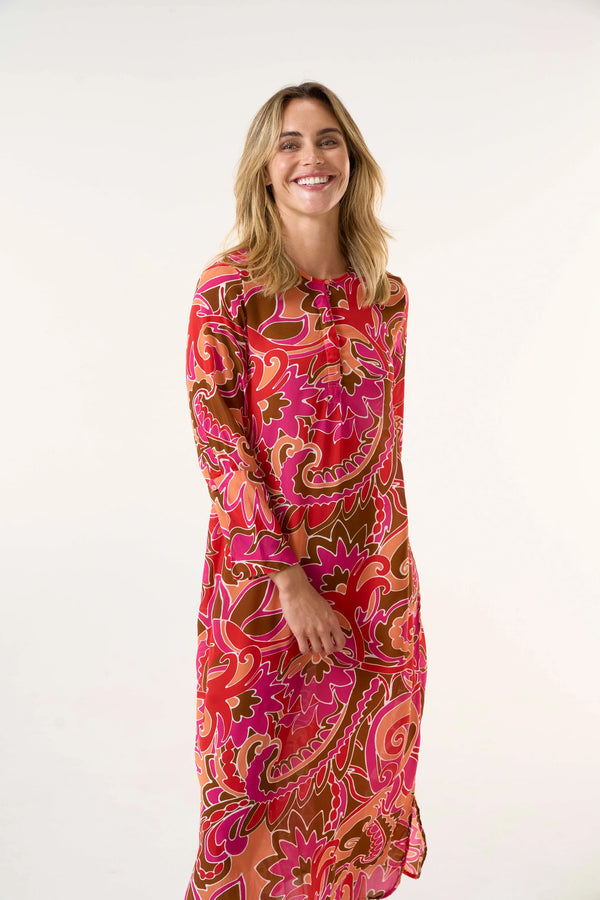 One Season long genie St George's coral - viscose