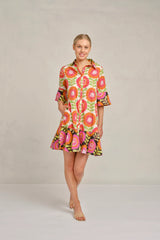 Alessandra Noni Dress 279Q - viva white print