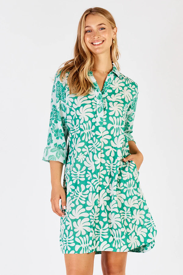 Lulalife Mia shirtmaker Dress - sea