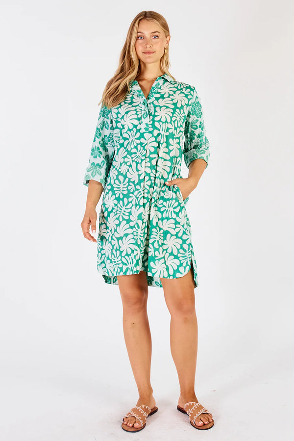 Lulalife Mia shirtmaker Dress - sea