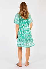 lulalife Agatha Midi Dress Sea