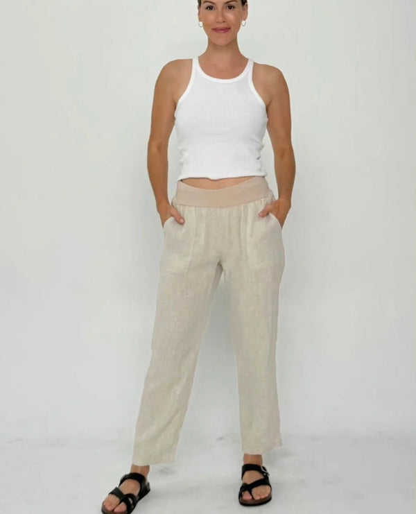 worthier the label effie linen pants 2 colours