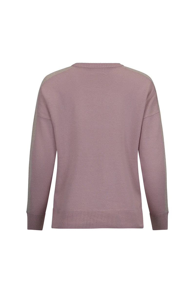 madly sweetly getaway crew sweater dusky pink MSK2512