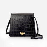 nikki williams mione knot embossed croc black