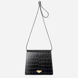 nikki williams mione knot embossed croc black