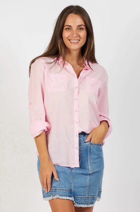 naudic marina shirt baby pink