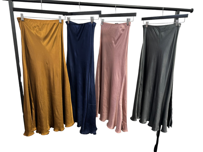 amici arianna satin a-line skirt 2 colours