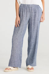 shanty souk pant navy fleck