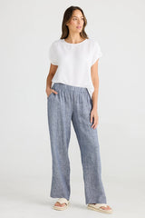 shanty souk pant navy fleck