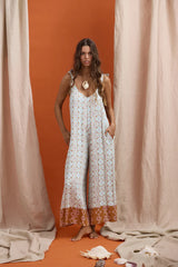 talisman temple jumpsuit medina blue TA24223-7