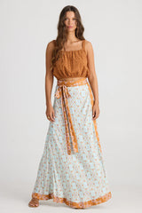 talisman aphrodite skirt medina blue TA24306-3