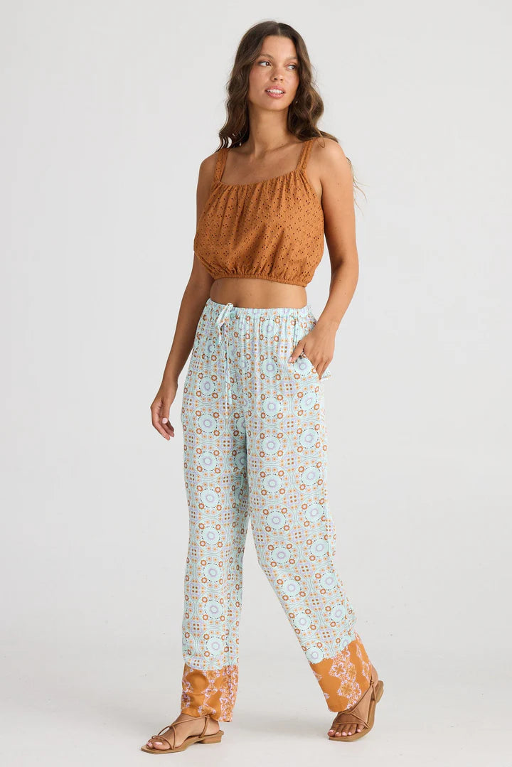 talisman palm springs pant medina blue TA24319-2