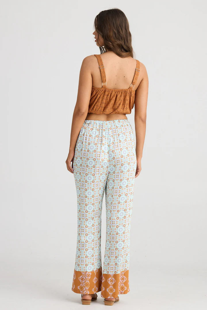 talisman palm springs pant medina blue TA24319-2