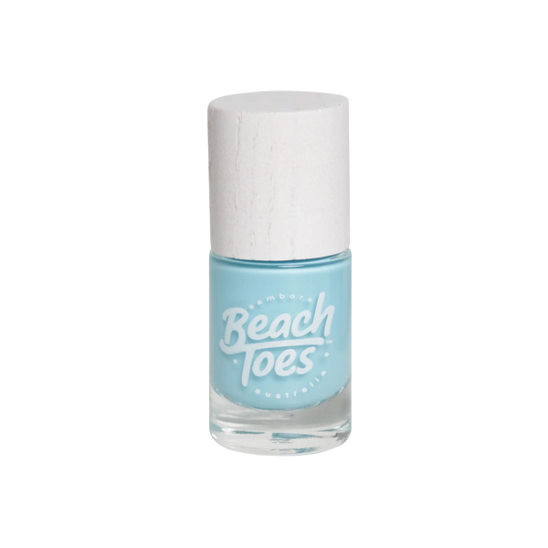 beach toes nail polish turquoise bay