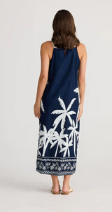 holiday cliffside maxi dress blue haven HC24041-3