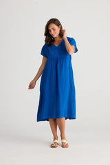 holiday alfresco dress sapphire gauze HC24054-1